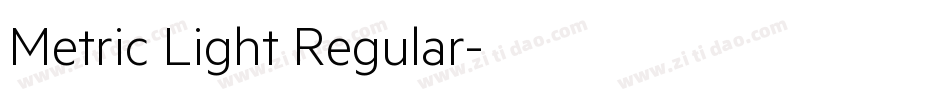Metric Light Regular字体转换